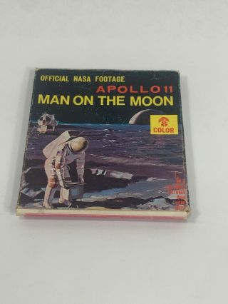 Official Nasa Footage Apollo 11 Man On The Moon 8 Color 8mm Movie Film
