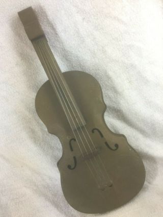 Vintage 1930s Tin & Wood Childs Toy Violin -
