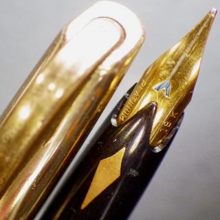 Gt Black Platinum C/c Fountain Pen 18k Gold Flex F Nib Eyedropper Cartridge