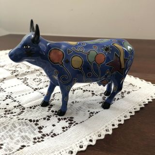 Cow Parade Figurine Party Cow Ceramic Westland Giftware 9178 No Box