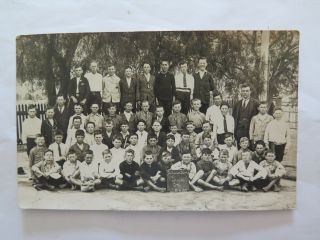 Real Photo Postcard Solomontown Primary School Grade 5 - 6 1925 Many With No Shoes