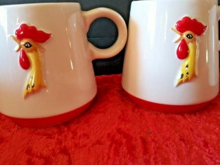 Rooster Child Tea Set With 3cups 4 Plates Salt,  Pepper