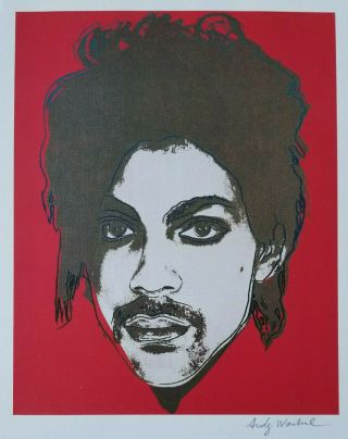Andy Warhol 1981 Prince Hand Signed Print,
