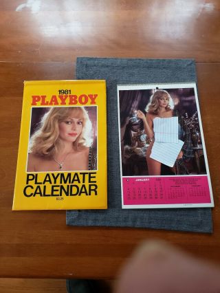 Vintage 1981 Playboy Playmate Pinup Calendar In Sleeve.