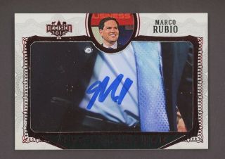 2016 Decision Red Foil Marco Rubio Cut Auto Autograph