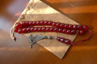 Vintage German Faturan Rosary,  33 Beads