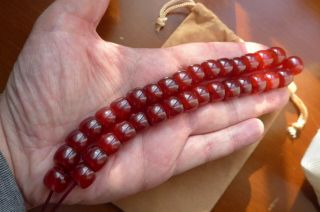 Vintage German Faturan rosary,  33 beads 2