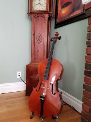 German T.  G.  Pfretzschner Cello W/ Bow Vintage Us Only