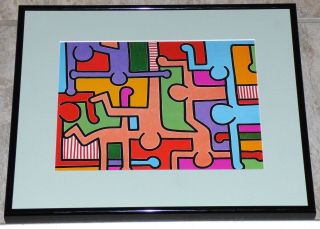 Keith Haring Untitled 1987 Framed Poster Print Pop Art