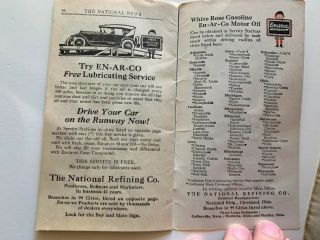 1923,  1934,  1937 EN - AR - CO National News Booklet Vintage Oil Advertising 3