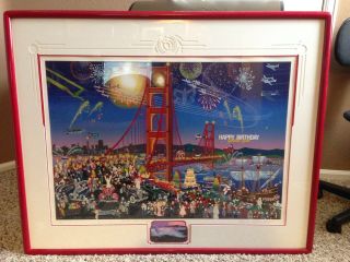 Melanie Taylor Kent " Golden Gate Bridge " 66/200 Signed.