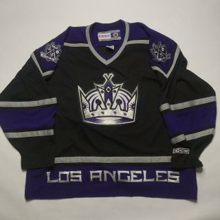 Vintage Ccm Nhl Los Angeles Kings Hockey Jersey Size Mens Xxl La 2xl