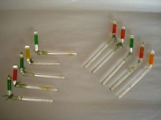 Glass Candles For Vintage Glo - Lite Visca Christmas Tree 1940s Shape