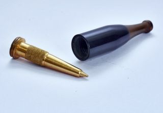 Unusual Vintage Miniature Champagne Bottle with Ballpoint Pen Inside - Only 6cm 2