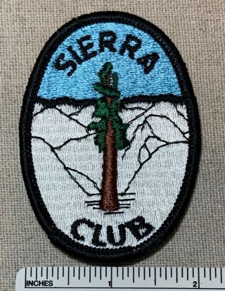 Vintage 1960s - 70s Sierra Club Embroidered Badge Patch Ski Mountains Outdoors