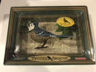 Takara Breezy Singers Blue Jay,  Motion Activated Song Bird Collectible 70006