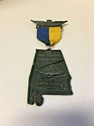 1983 Fort Ruckers Huey Choppers Helicopter Us Army Aviation Volksmarch Medal