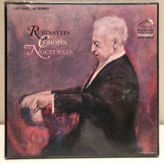 Vintage Still Rubinstein Chopin The Nocturnes Rca Lsc - 7050 2 Lp Box Set