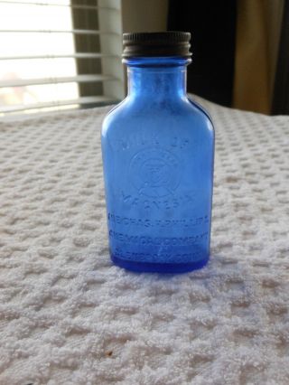 Vintage Milk Of Magnesia Cobalt Blue Bottle