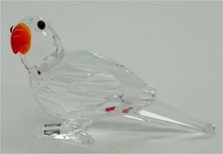 Swarovski Crystal Swarovski Crystal Parrot Bird W/ Colored Beak