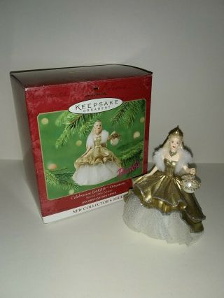 Hallmark Keepsake Ornament Celebration Barbie 2000 Edition Christmas Holiday