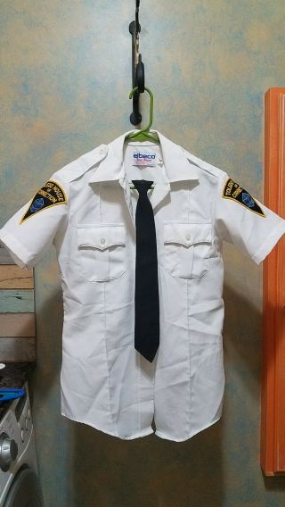 Vintage Prison Guard Uniform Shirt w/ Patches & Tie - Toledo House of Correction 2