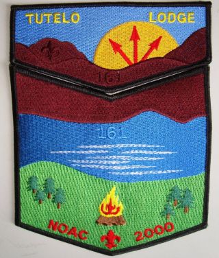 Oa Tutelo Lodge 161 Scout 2 - Patch Landscape Fireplace 2000 Noac Flap