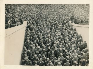 June 1945 Nuremberg Nazi Stadium Germany Uso Camp Show Photo Show Is Over