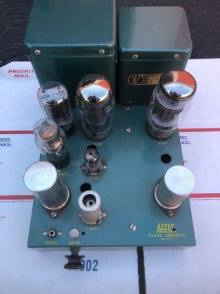 Vintage Altec A - 340a 6550 Tube Amplifier.  Great