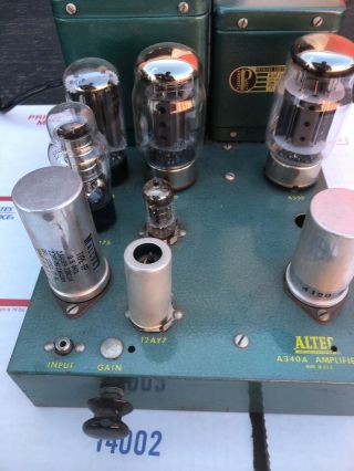 Vintage Altec A - 340A 6550 tube amplifier.  Great 2