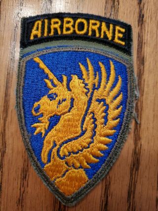 Wwii Us Army 13th Airborne Division Patch With Un - Attached Tab Look