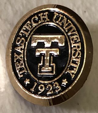 Texas Tech University 1923 Lapel Hat Pin Pinback Red Raiders