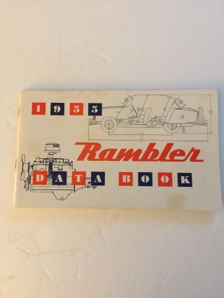 1955 Rambler Data Book Vintage
