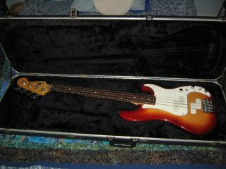 Vintage 1982 American Fender Precision Elite With Fitted Case