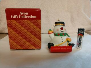 Avon Light - Up Musical Ornament Snowman