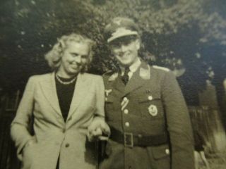 WWII German Photo Pilot w/ Squadron Cufftitle Badge,  bar 3