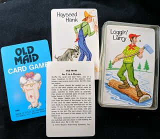 Vintage Old Maid Card Game 1975 Western Publishing Co.  4902 W/ Case Great Shape