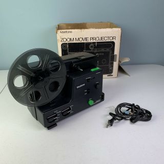 Open Box Vintage Keystone 2500 Zoom 8 & 8mm Movie Film Projector