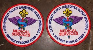 Foxtrot Medical Staff (ist) 2 Patch Set 2019 24th World Scout Jamboree Mondial