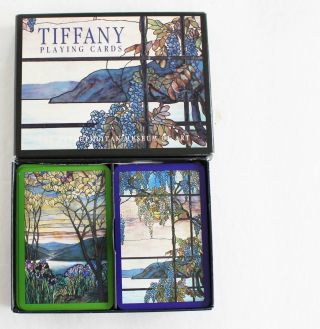 Vintage Playing Cards Deck Tiffany Windows Mma Metropolitan Museum Art Iris
