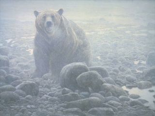 End Of Season - Grizzly Signed/numbered By Robert Bateman Litho