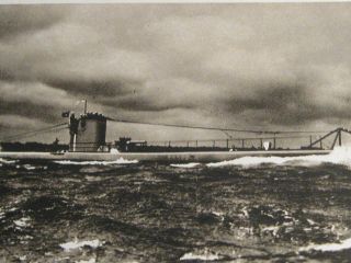 Wwii Orig.  Old German Postcard U - Boot