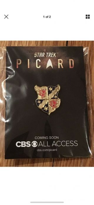 Nycc 2019 Picard Family Crest Pin - Exclusive,  Star Trek