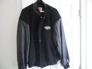 Vintage Bentley Black Leather Trimmed Lined Jacket Size Xl