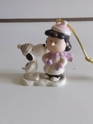 Lenox Peanuts Holiday - Lucy’s Christmas Smooch Figurine Ornament