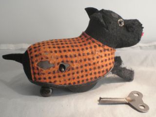 Schuco TIPPY German wind - up toy Scottie dog 1947 US Zone Germany clockwork 2