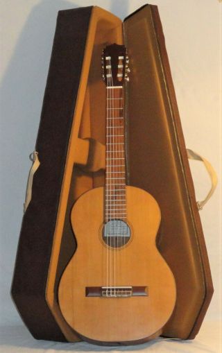 Vintage 1986 Francisco Estrada Gómez Classical Acoustic Guitar W/ Case Argentina