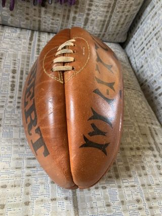 Vtg 50s 60s GILBERT ENGLAND Brown Leather MATCH RUGBY BALL Display Only Football 3