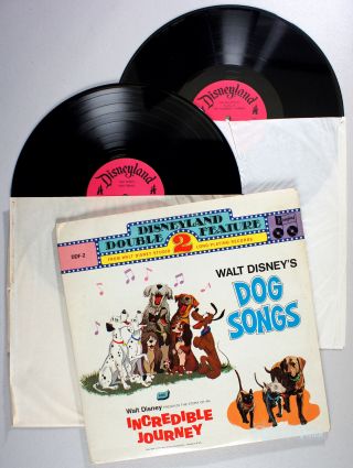Disney - Dog Songs And Incredible Journey (1961) 2 - Lp Vinyl • Lady And The Tramp