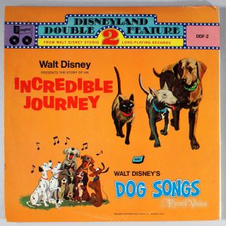 Disney - Dog Songs and Incredible Journey (1961) 2 - LP Vinyl • Lady and the Tramp 2